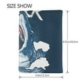 thumbnail image 3 of Pofeuu Shark Print Travel Document Organizer Passport Holder Men Women for Family (6.5 in x 4.5 in),Wallet Holder Credit Card Clutch Bag Case, 3 of 5