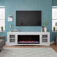 thumbnail image 2 of Miekor Furniture Heritage 82 inch Fireplace TV Stand, for TVs up to 90 inches, White Finish MK5906, 2 of 8