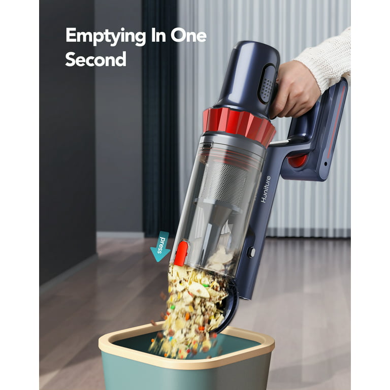  HONITURE Cordless Vacuum Cleaner 450W/38KPa Powerful Stick Vacuum  Cleaner with LCD Touch Screen, 55Min Runtime Battery, 6 in 1 Lightweight  Handheld Cordless Vacuum for Carpet Pet Hair Floors S12