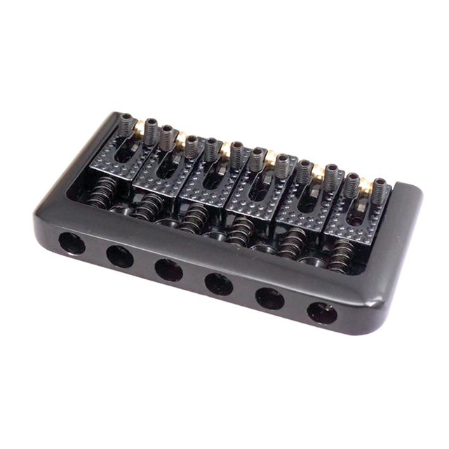 Pieza trasera de carga superior Yuyangstore para puente rígido fijo de guitarra eléctrica Negro