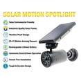 thumbnail image 2 of Solar Powered Motion Security Sensing Spotlight - Outdoor IP66 Waterproof, 360°Rotatable 1400LM Warm Bright White 8 LED Floodlight, 2 of 10