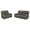 Charcoal - 2-Piece, variant on Brickston 2-piece Triple Power Reclining Sofa Set Grey