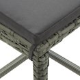 thumbnail image 5 of vidaXL Bar Stools with Cushions 6 pcs Grey Poly Rattan, 5 of 5