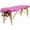 Pink-2 Fold, variant on CL.HPAHKL Message Table Massage Bed Portable, 2 Folding Lightweight Lash Bed Esthetician Bed, Tattoo Bed Height Adjustable with Carrying Case Wooden Leg Spa Bed Hold up to 450lbs, Pink