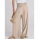 thumbnail image 2 of Pantalones Palazzo ANRABESS de lino para mujer, pernera ancha y cintura alta, 2 of 8