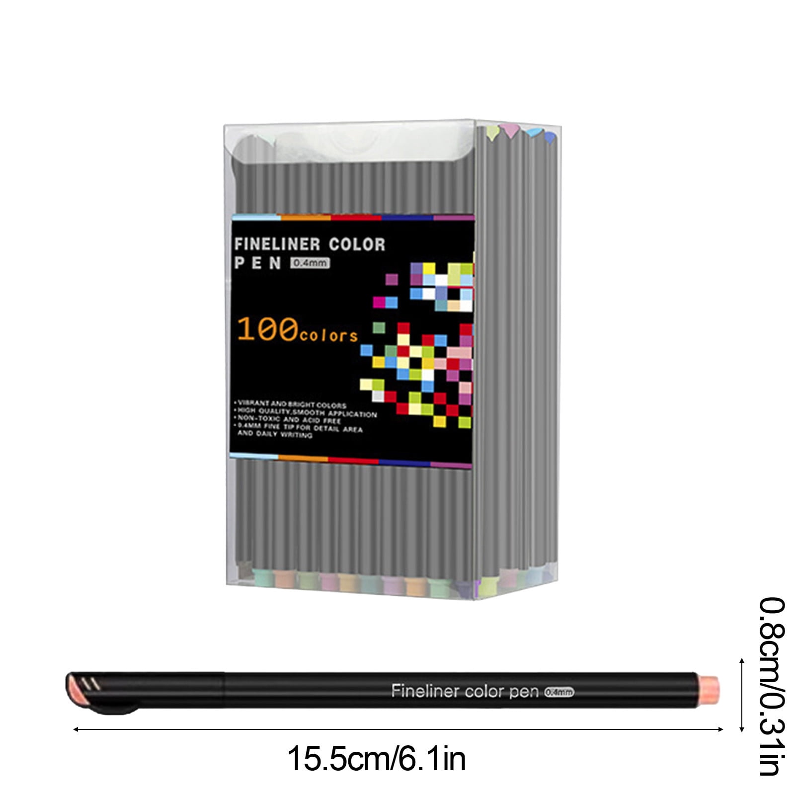 Black Fineliner Pen for Drawing and Sketching Fast Drying Waterproof Pigment Ink Fine Point for Comic Manga Art