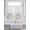 White, variant on Spring Floral Bathroom Window Curtain, Watercolor Summer Botanical Flowers Light Filtering Coffee Kitchen Curtains, Bedroom Living Room Curtains 2 Panel 84"x54"