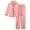 Dusty Pink (Long Sleeves & Pants Set), variant on Beezizac Satin Pajamas for Girls - Pink Cute Silky Long Sleeves & Pants Sleepwear PJ Set Size 10