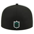 thumbnail image 4 of Men's New Era Black New York Jets Soutache 59FIFTY Fitted Hat, 4 of 5