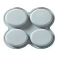 thumbnail image 1 of Oval Shape Mold 4-Cavity Non-stick Silicone Soap Making Mold Cake Baking Mold, 1 of 2