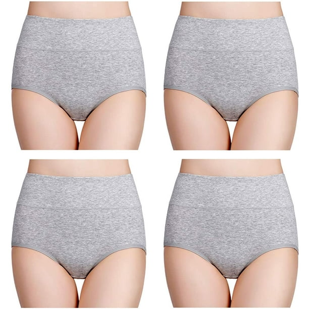 Women's Soft 100 Cotton Underwear Panties Ladies High Cut French
