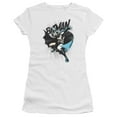 thumbnail image 2 of Batman Batarang Throw S/S Junior Women's T-Shirt Sheer-White, 2 of 2