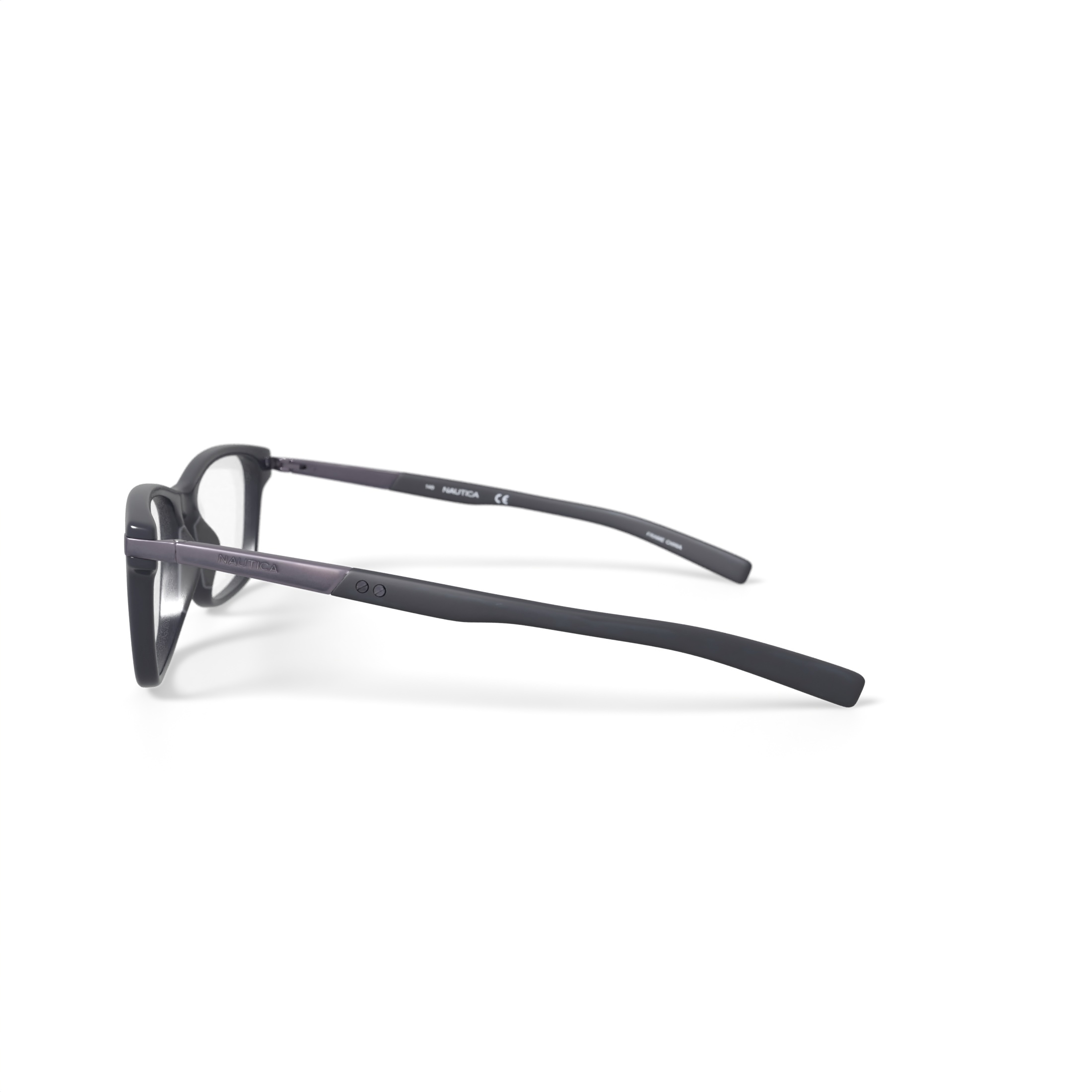 Nautica Men's N8131 Prescription Eyeglasses with Case, Black