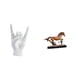 thumbnail image 1 of Figura Decorativa Coleccionable Con Escultura De Gesto De Mano Creativa, Ideal Para Decorar El Dormitorio, El Restaurante, El Escritorio, La Sala De Estar O Cualquier Espacio Del Hogar., 1 of 8