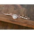 thumbnail image 3 of Art deco 2.75 Ct Moissanite Diamond Trio Wedding Ring Set with 18k Gold Plating, 3 of 3