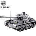 thumbnail image 2 of HUIQIBAO Military Series Large Panzer Tank Building Blocks Weapon WW2 Tank Army Figure City Educational Bricks Toys For Children zhangmengya LED, 2 of 2