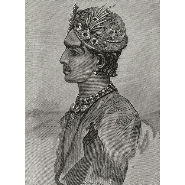 Maharaja Mangal Singh Prabhakar 1859 12 6th Maharaja Of Alwar From The Magazine Of Art Published1878 Poster Print By Hilary Jane Morgan Design Pics Walmart Com Walmart Com