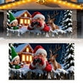 thumbnail image 7 of Christmas Garage Door Cover Decorations Large Garage Cover Holiday Decorative Door Banner Santa Claus Backdrop for Xmas Indoor Outdoor Decor(7 x 16 ft), 7 of 7