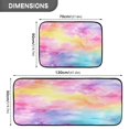 thumbnail image 3 of 2-Piece Kitchen Mat Set Non Slip Washable Floor Mats Decorative Rugs for Kitchen Sink Laundry Pastel Rainbow Flowers, 3 of 7