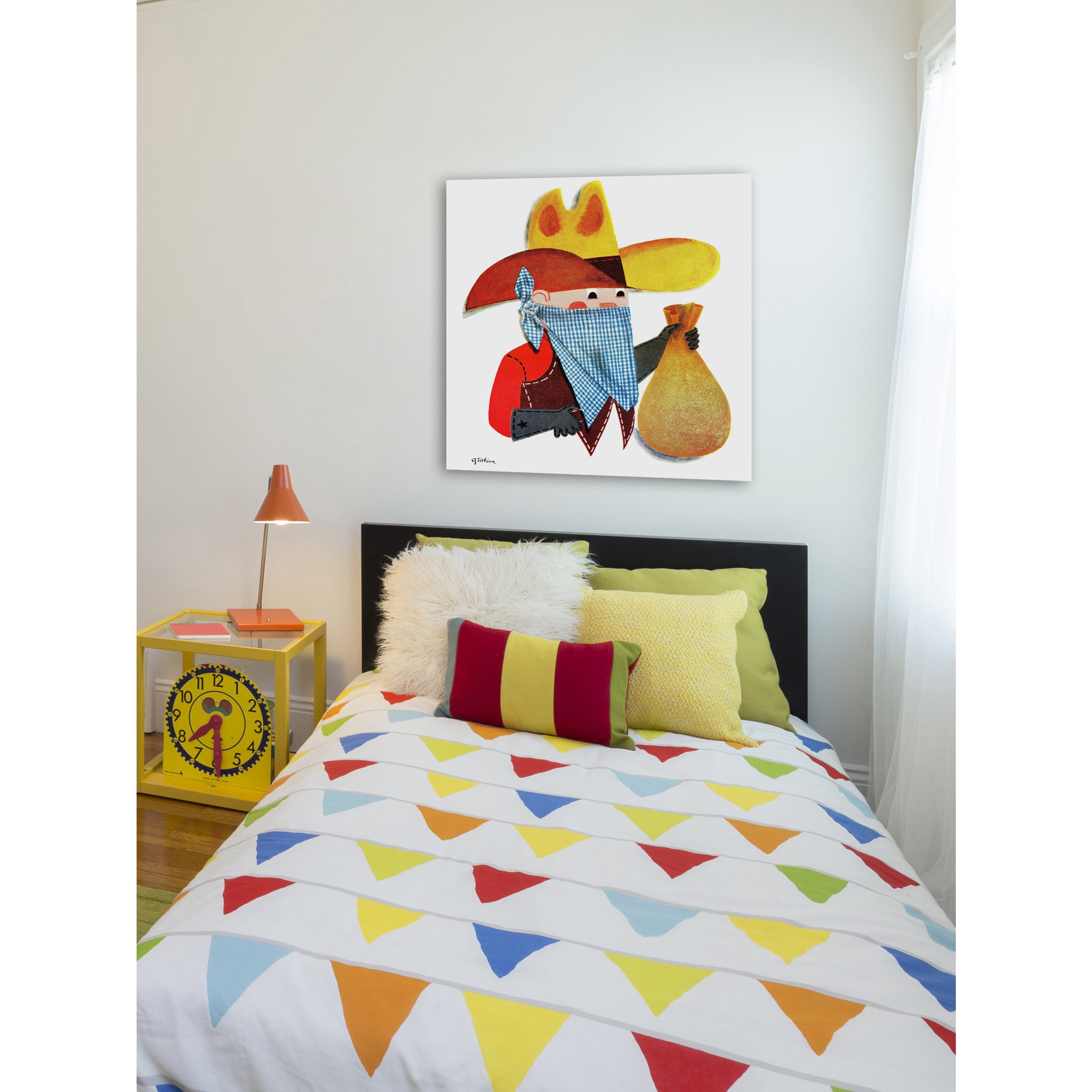 Marmont Hill "Cowboy" by Curtis Painting Print on Canvas