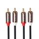 thumbnail image 2 of Cables RCA Smithok, paquete de 2 unidades, 2 machos a 2 machos, sonido Hi-Fi de 2 m, 2 of 5