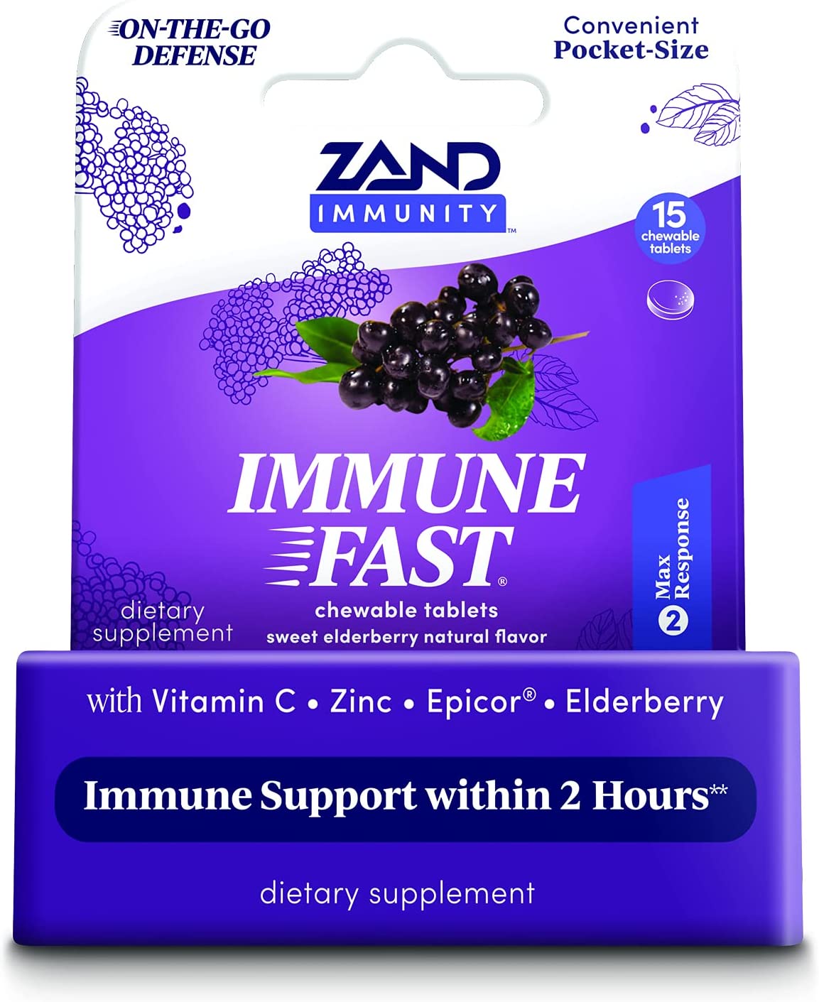 Zand Immunity Organic Lemon Honey HerbaLozenge Immune Support Throat
