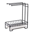 thumbnail image 1 of Advancent Estante para esponjas: práctico y práctico soporte para paños de cocina con función de gota de agua extraíble Organizadores de utensilios de cocina Negro, 1 of 6