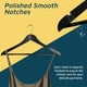 thumbnail image 4 of Perchas de Madera Lifemaster con Gancho Giratorio 360° y Soporte para 10 kg, Color Negro, 4 of 7