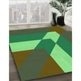 thumbnail image 2 of Ahgly Company Indoor Square Patterned Army Green Area Rugs, 5' Square, 2 of 6