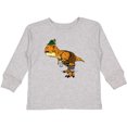 thumbnail image 3 of Inktastic T-Rex King of Oktoberfest Boys or Girls Long Sleeve Toddler T-Shirt, 3 of 5