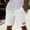 White, variant on Men's Breathable Cotton Shorts, Lightweight Drawstring Shorts for Beach with Pockets , Vacation and Casual Wear Green XXL