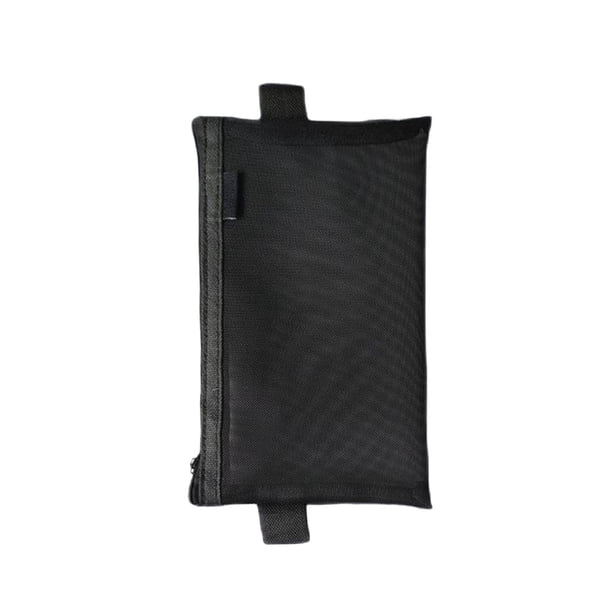 Estuche para lápices con cremallera de malla | Organizador de papelería de nylon transparente | Bolsa de bolígrafo transparente portátil para oficina, universidad, viajes, cosméticos, maquillaje