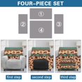 thumbnail image 6 of HELLHERO Giraffe Geometric Stripe Recliner Furniture Slipcover with Brushed, 4 Pcs Recliner Slipcovers with Soft Pet Proof Recliner Chair Slipcover for Kids Pet Single Sofa Chair, 6 of 8