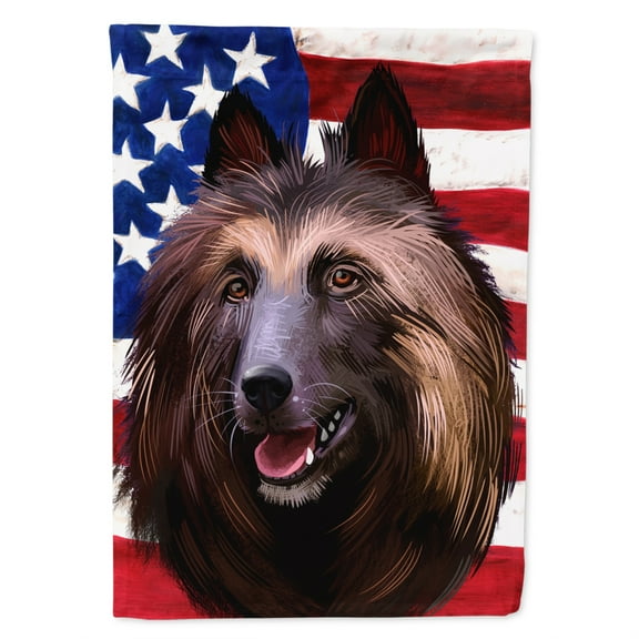 Carolines Treasures CK6429CHF Belgian Tervuren American Canvas House Size Outdoor-Flags, Multicolor