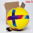 thumbnail image 2 of Balón de fútbol de PU sin costuras para entrenamiento de fútbol, de alta calidad, tamaño 5, regalo para adultos y niños, 2 of 5