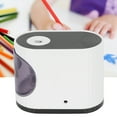 thumbnail image 4 of Pencil Sharpener, Electric Pencil Sharpener Large-capacity Shaving Trough USB Powered Battery Powered With Replaceable Knife Holder For 6~8mm Diameter Pencil Pink,Blue,Black, 4 of 8