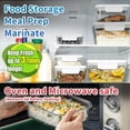 thumbnail image 4 of GENIEX Glass Vacuum Seal Containers for Food Storage (Sealer sold separately), 4 of 7