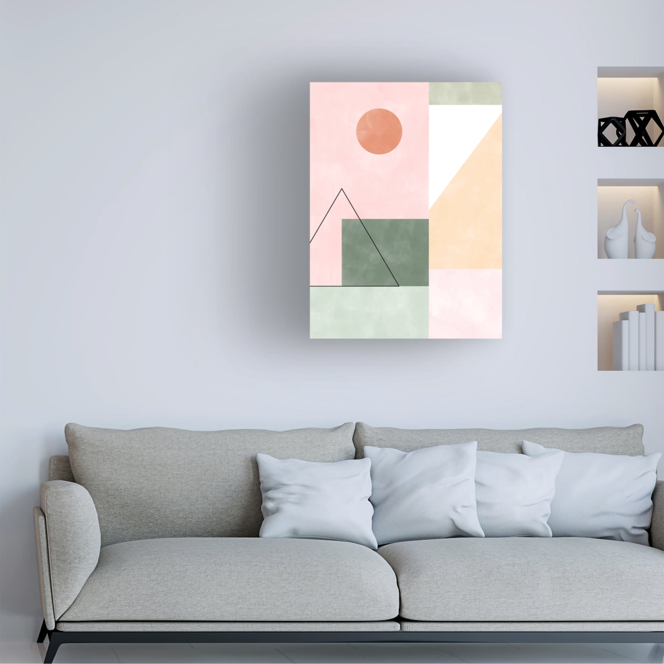 Trademark Fine Art Elena Ristova Pinkgreen21 Canvas Wall Art