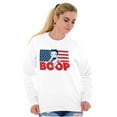 thumbnail image 4 of Betty Boop American Flag Patriotic Women Plus Size Sweatshirt Brisco Brands 2X, 4 of 5