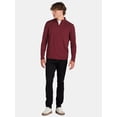 thumbnail image 2 of Athletic Works Men's ButterCore Quarter Zip Pullover, Sizes S-3XL, 2 of 5
