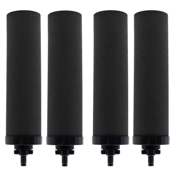 4Pcs Water Filter Replacement for BERKEY BB9-2 Black Activated Carbon Filters for Powered Water Filter System
