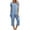 Blue, variant on yievot Womens Pajama Sets Short Sleeve Shirt and Capri Soft Pajama Sets with Pockets 2 Piece Sleepwear Loungewear