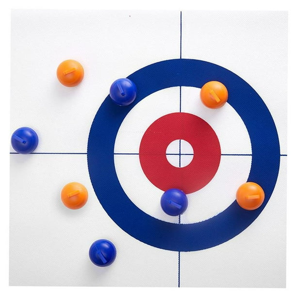 Tachiuwa Family Games Fun Tabletop Mini Curling Game Set for Kids and Adults Shuffleboard