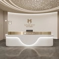 thumbnail image 2 of Cashier Podium Reception Desks Church Pulpit Hospital Hospital Office Reception Desks Study Restaurant Empfangstheke Furniture My Lux Decor Round, 2 of 8