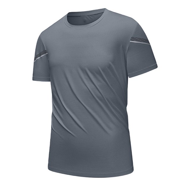 Cinvoph T-Shirts pour Hommes Décontractés pour Entraînement Gym Course T-Shirts d'Été Col Rond Manches Courtes