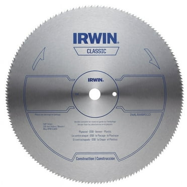Irwin 11820ZR Circular Saw Blade, Plastic Blade, 140 Teeth, 6-1/2"