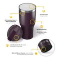 thumbnail image 5 of RTIC 40 oz Ceramic Lined Insulated Essential Tumbler, Leak-Resistant Lid, Plum, 5 of 6