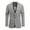 Khaki, variant on Cloudstyle Men's Lightweight Checkered Blazer - Notch Lapel Single Button Slim Fit Suit Jacket, Center Vent for Spring/Summer/Fall