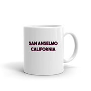 Two Tone San Anselmo California Ceramic Dishwasher And Microwave Safe Mug By Undefined Gifts