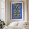 thumbnail image 5 of Aqua Beast - Digital Art Psychedelic Surrealism Modern Art Geometric Abstract Pattern Oak Framed Wall Art Print 6 x 8 inches, 5 of 12